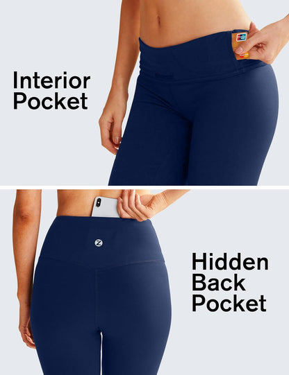 10"/ 5" Biker Shorts Women High Waisted with 2 Hidden Pockets Workout Athletic Running Yoga Long Shorts